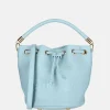 Schoudertassen^Firenze schoudertas light blue