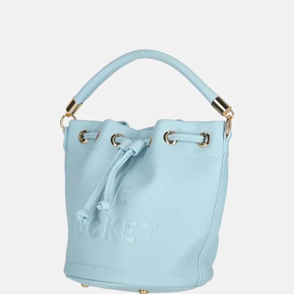 Schoudertassen^Firenze schoudertas light blue