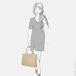 Shoppers^Firenze shopper tote bag L taupe