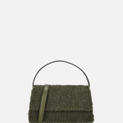 Crossbody Tassen^Firenze Teddy crossbody tas dark green