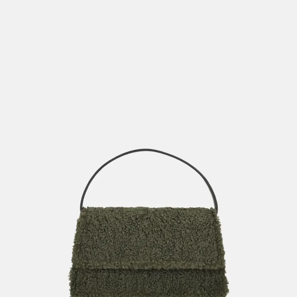 Crossbody Tassen^Firenze Teddy crossbody tas dark green