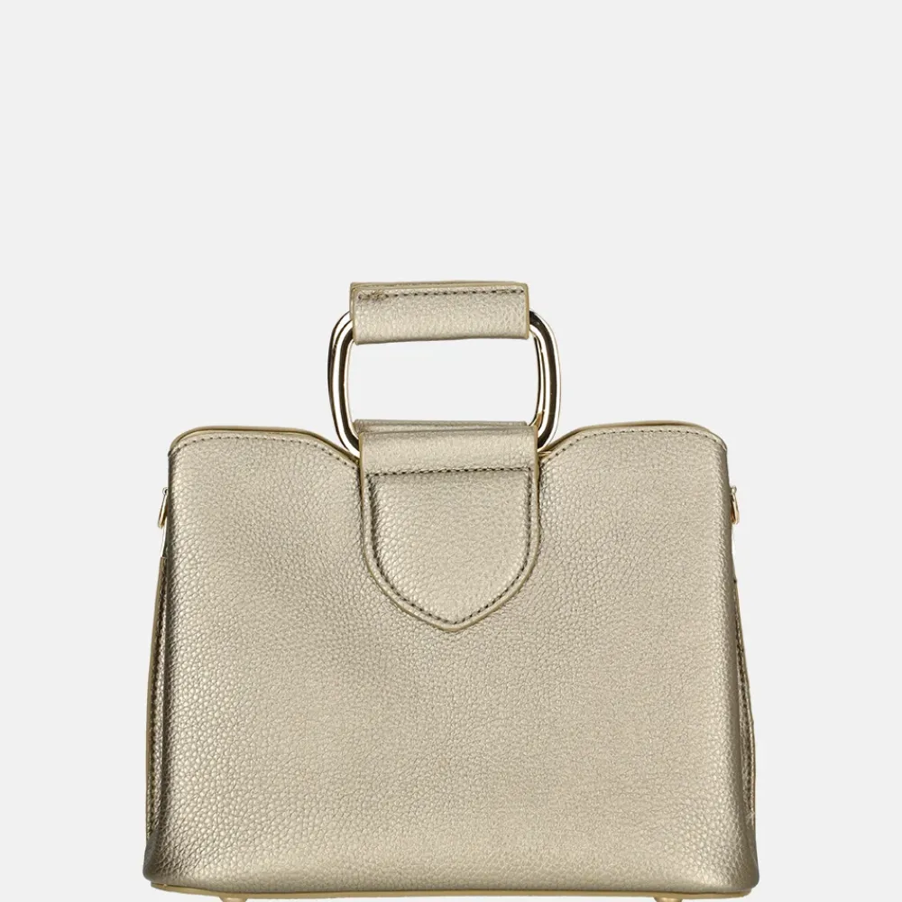 Handtassen^Flora & Co handtas S taupe metalisee