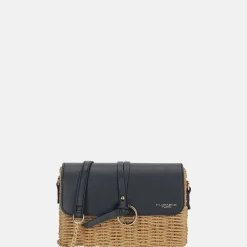 Crossbody Tassen^Flora & Co riet crossbody tas naturel/blue