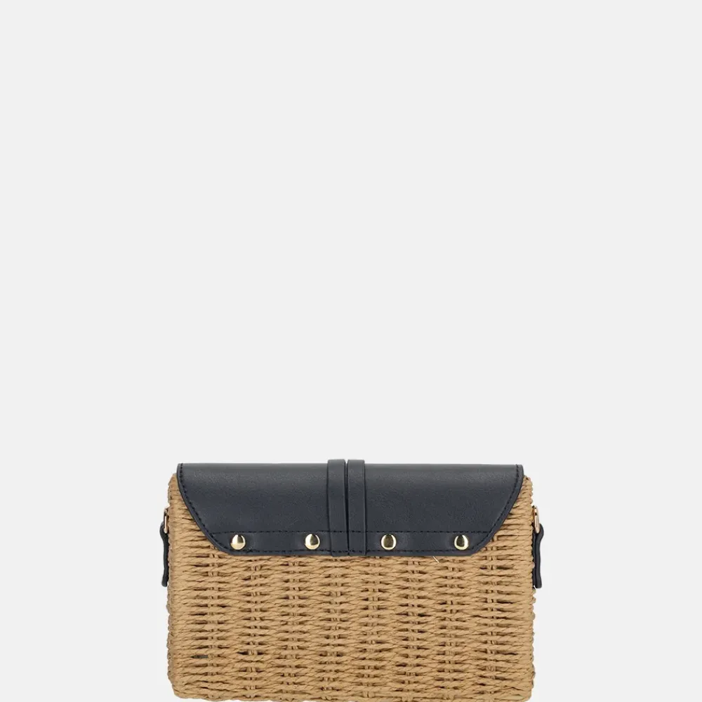 Crossbody Tassen^Flora & Co riet crossbody tas naturel/blue