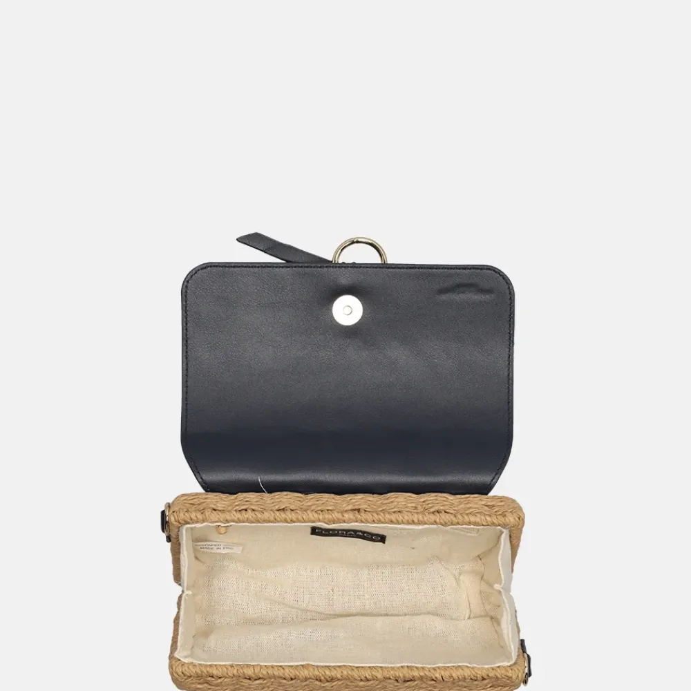 Crossbody Tassen^Flora & Co riet crossbody tas naturel/blue