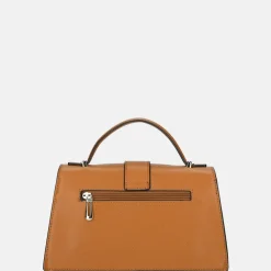Crossbody Tassen^Flora & Co Saffiano crossbody tas camel