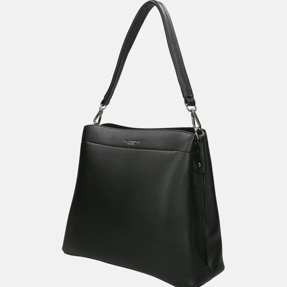Schoudertassen^Flora & Co schoudertas fashionband black