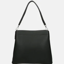Schoudertassen^Flora & Co schoudertas fashionband black