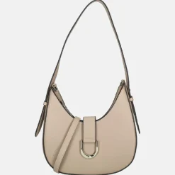 Schoudertassen^Flora & Co schoudertas taupe clear