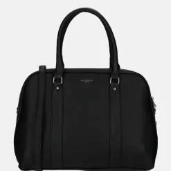 Schoolhandtassen | Dames Laptoptassen^Flora & Co shopper met laptopvak black
