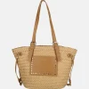 Shoppers^Flora & Co shopper studs nutural/camel
