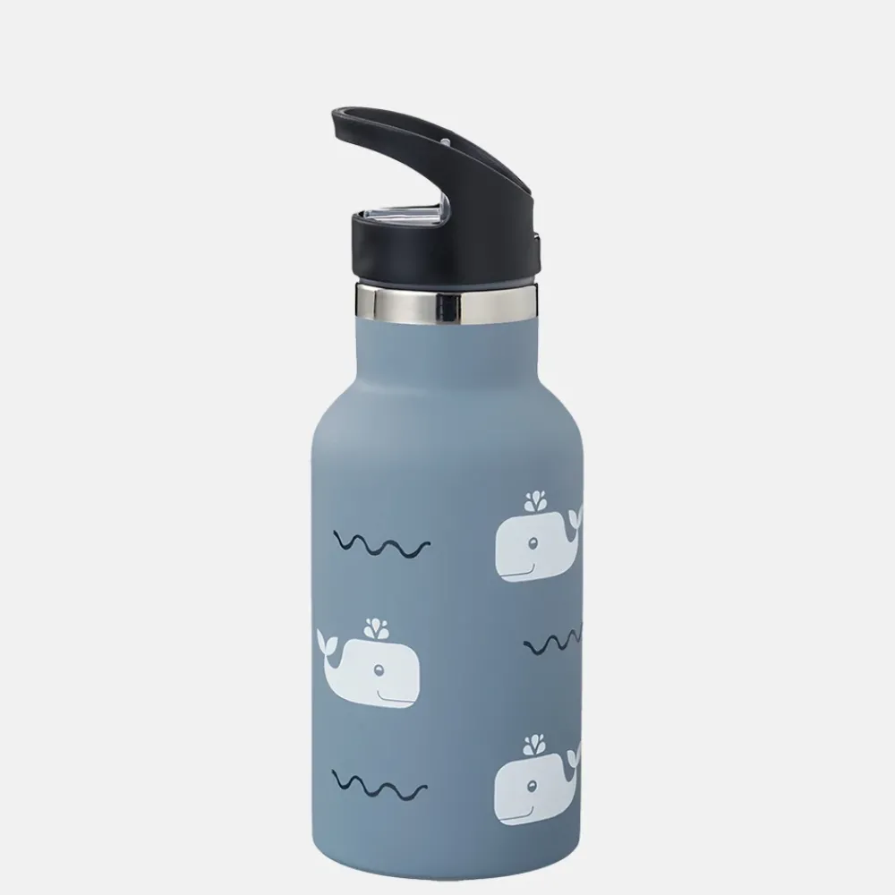 Gepersonaliseerde Drinkflessen | Drinkflessen^Fresk drinkfles 350 ml whale blue