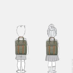 Kinderrugzakken Met Naam | Kinderrugzakken^Fresk kinderrugzak L deer olive
