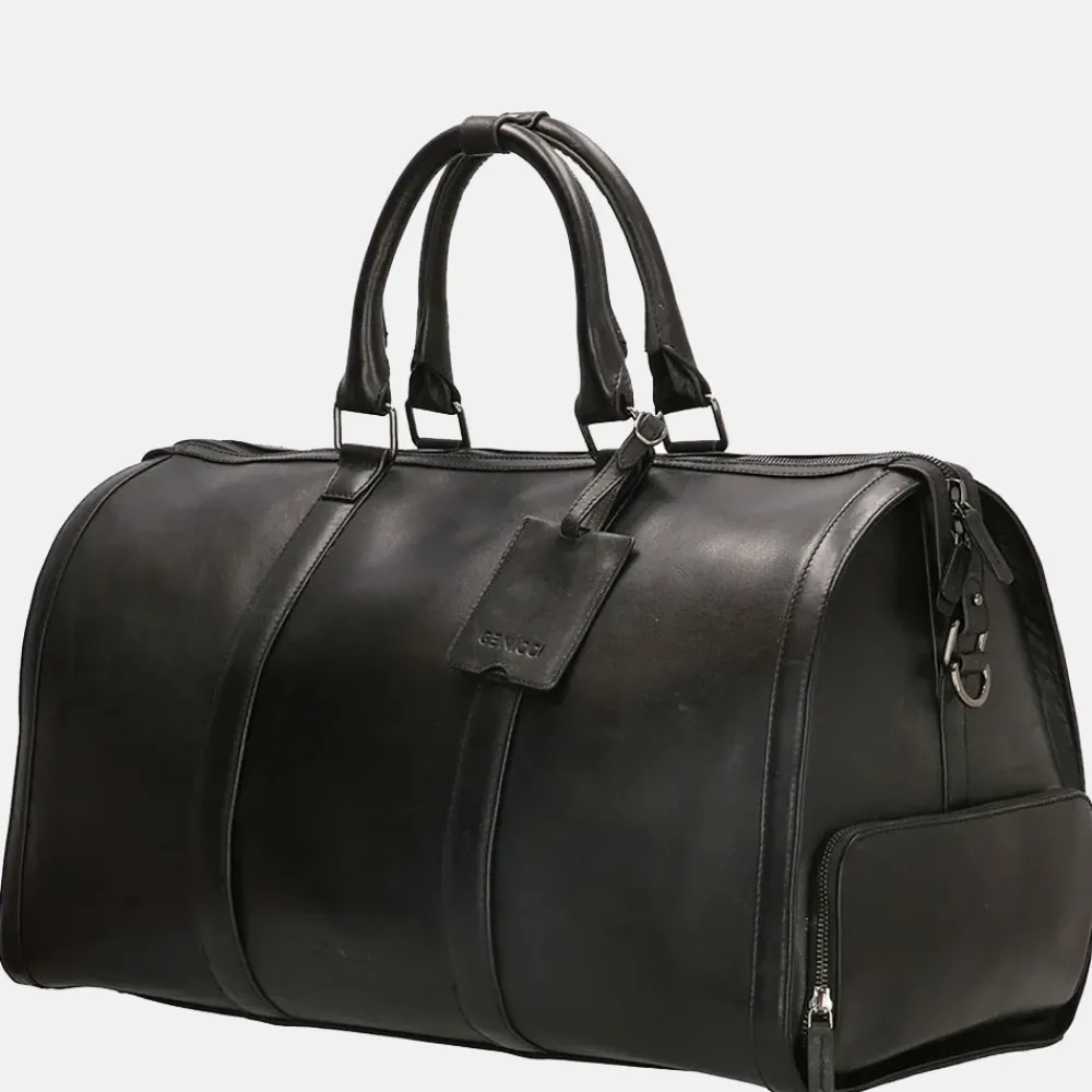 Weekendtassen | Reistassen Zonder Wielen^Genicci Charles weekendtas 55 cm zwart