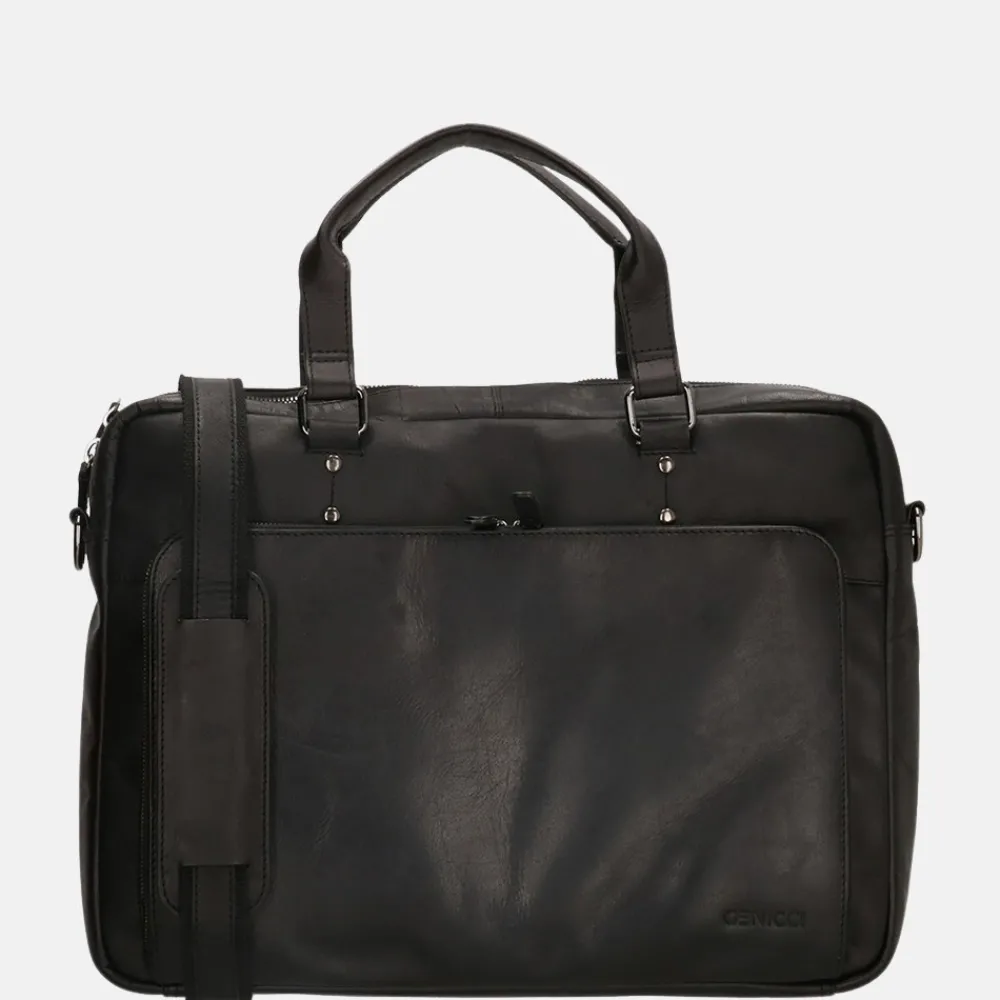 Heren Laptoptassen^Genicci Leo laptoptas 15 inch black