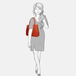 Shoppers^Gigi Fratelli Romance Business shopper orange