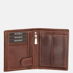 Heren Portemonnees | Gepersonaliseerde Portemonnees^Gio Gini billfold portemonnee brown