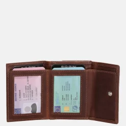 Heren Portemonnees | Dames Portemonnees^Gio Gini portemonnee brown