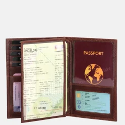 Heren Portemonnees | Gepersonaliseerde Portemonnees^Gio Gini portemonnee bruin