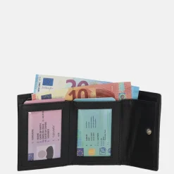 Heren Portemonnees | Dames Portemonnees^Gio Gini portemonnee zwart