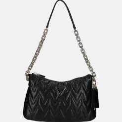 Schoudertassen^Guess Adelard schoudertas black