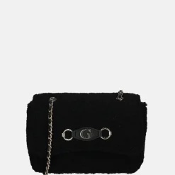 Schoudertassen^Guess Aslia schoudertas teddy black