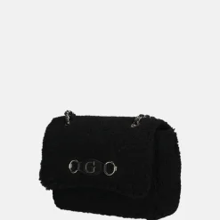 Schoudertassen^Guess Aslia schoudertas teddy black