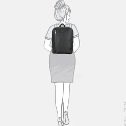 Vrijetijd Rugzakken^Guess Compact Squrd rugzak black