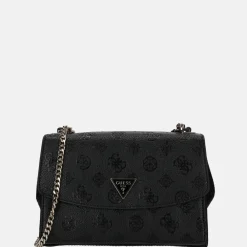 Schoudertassen^Guess Cresidia schoudertas black