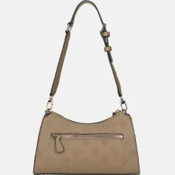 Schoudertassen^Guess Cresidia schoudertas dark taupe