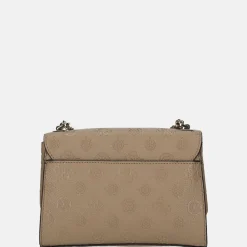 Schoudertassen^Guess Cresidia schoudertas dark taupe