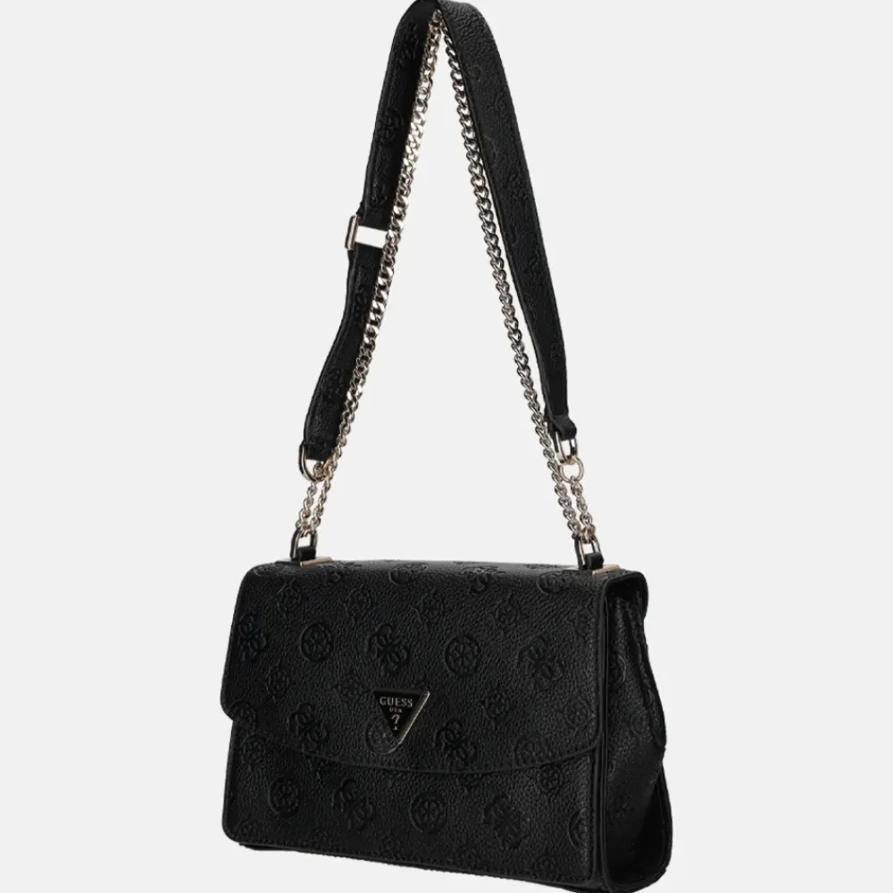 Schoudertassen^Guess Cresidia schoudertas black