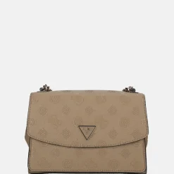 Schoudertassen^Guess Cresidia schoudertas dark taupe