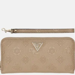 Dames Portemonnees^Guess Cresidia SLG ziparound portemonnee dark taupe