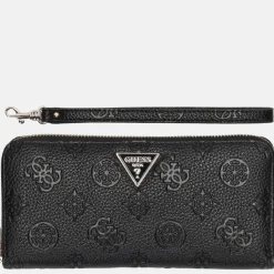 Dames Portemonnees^Guess Cresidia SLG ziparound portemonnee L black
