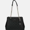 Shoppers^Guess Cresidia Status Shoulder Satchel black