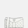 Crossbody Tassen^Guess Dorys crossbody tas white logo