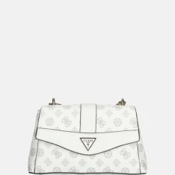 Crossbody Tassen^Guess Dorys crossbody tas white logo