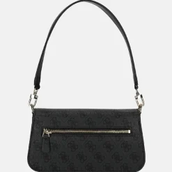 Schoudertassen^Guess Eco Mietta Flap schoudertas coal logo/black