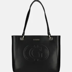 Shoppers^Guess Eco Mietta Noel tote shopper black