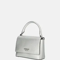 Handtassen^Guess Fedana top handle flap handtas silver