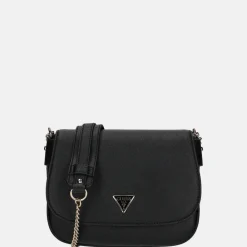 Schoudertassen^Guess Fedora flap schoudertas black