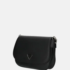 Schoudertassen^Guess Fedora flap schoudertas black