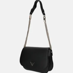 Schoudertassen^Guess Fedora flap schoudertas black