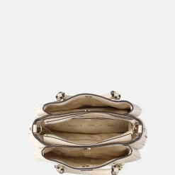 Handtassen^Guess Fedora satchel handtas bone