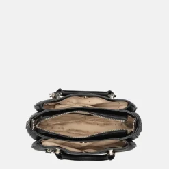 Handtassen^Guess Fedora satchel handtas black