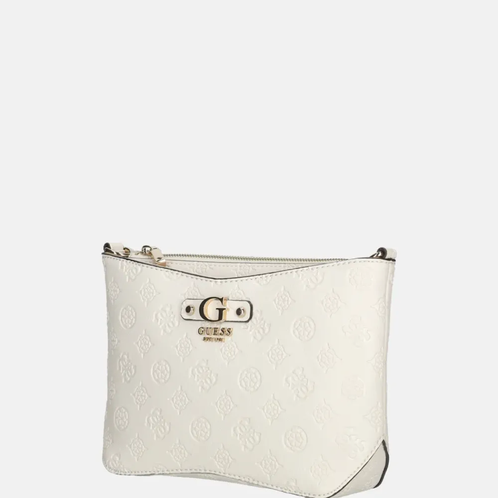 Crossbody Tassen^Guess Gerty crossbody tas off white