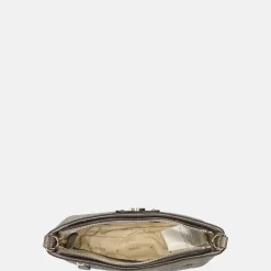 Crossbody Tassen^Guess Gerty crossbody tas dark taupe