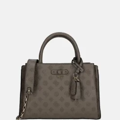 Handtassen^Guess Gerty girlfriend satchel handtas dark taupe