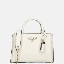 Handtassen^Guess Gerty girlfriend satchel handtas off white